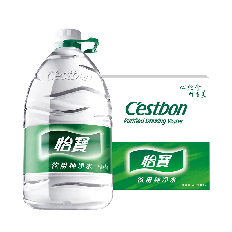 怡寶飲用純凈水 4.5L*4瓶/箱